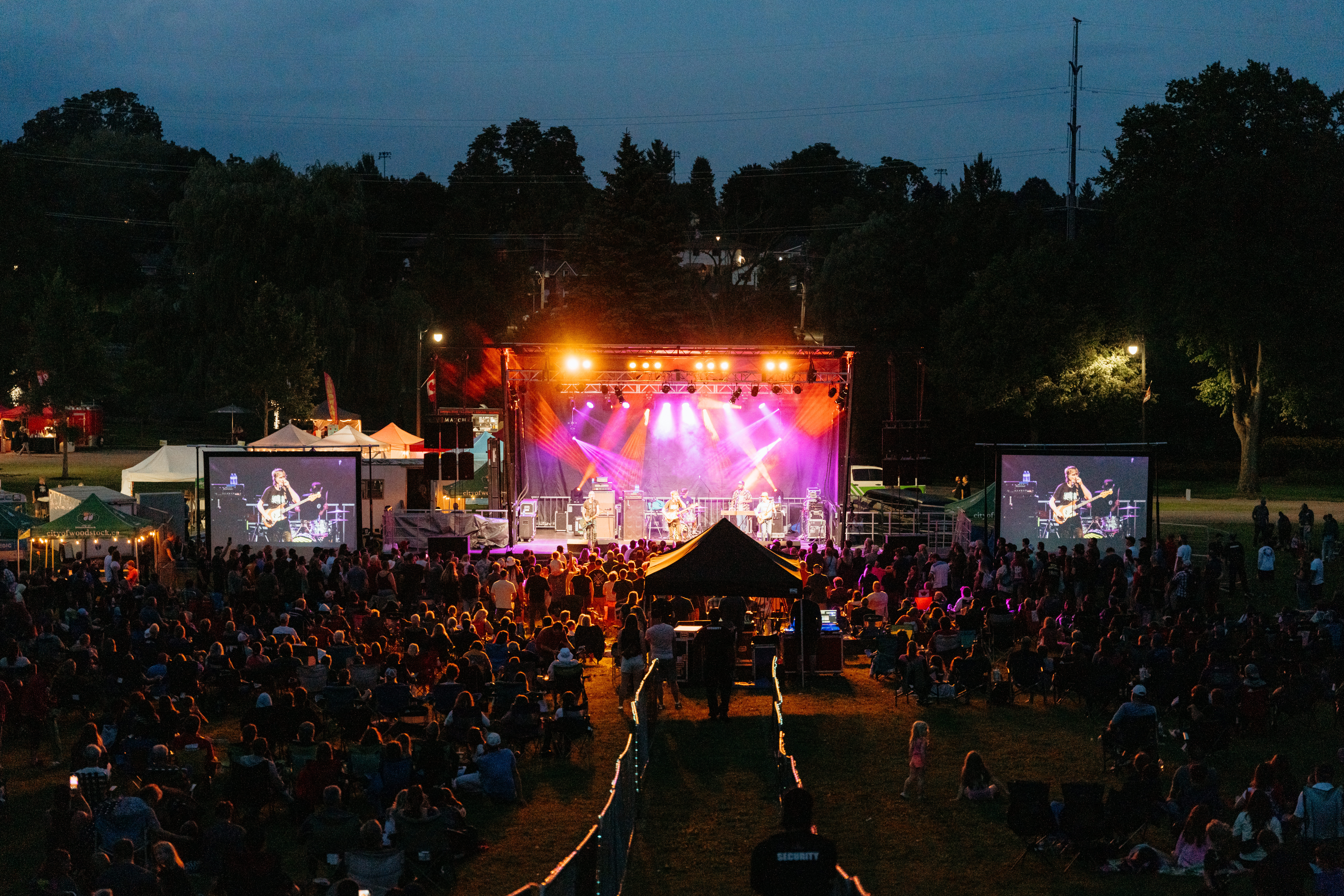 main stage view at Cowapolooza Festival 